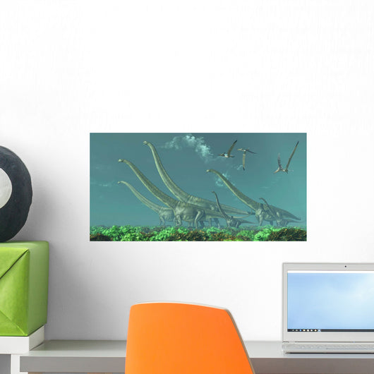 Pteranodon Reptiles Fly over Wall Decal