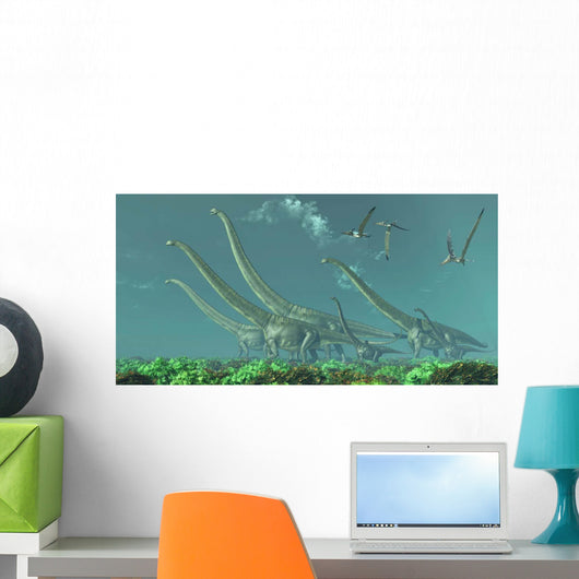 Pteranodon Reptiles Fly over Wall Decal