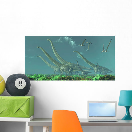 Pteranodon Reptiles Fly over Wall Decal