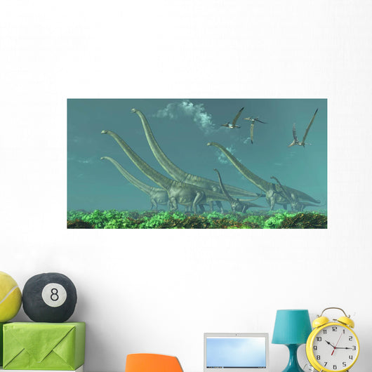 Pteranodon Reptiles Fly over Wall Decal