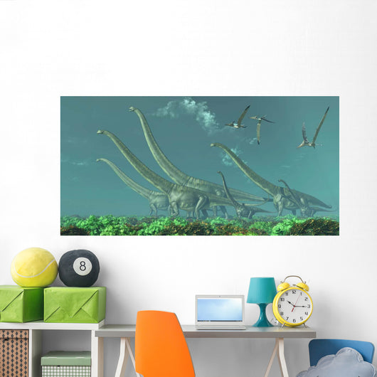 Pteranodon Reptiles Fly over Wall Decal