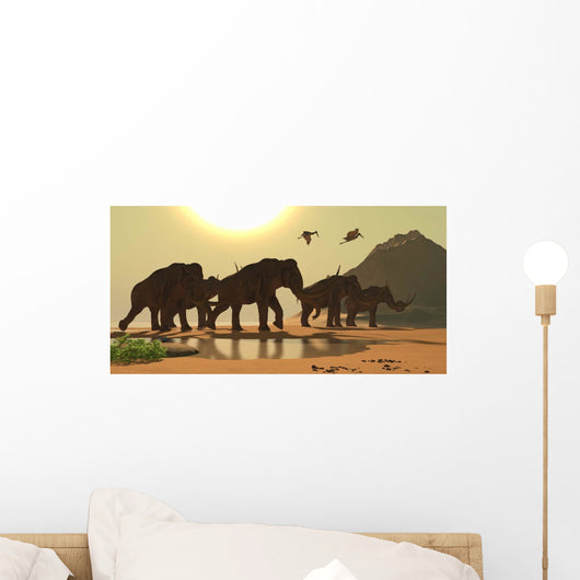 Jabiru Birds Fly past Wall Decal