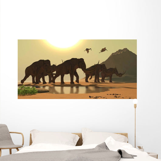 Jabiru Birds Fly past Wall Decal
