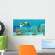 Anomalocaris Sneaks up Trilobite Wall Decal