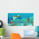 Anomalocaris Sneaks up Trilobite Wall Decal