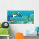 Anomalocaris Sneaks up Trilobite Wall Decal