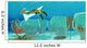 Anomalocaris Sneaks up Trilobite Wall Decal