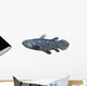 Coelacanth Fish against White Wall Decal