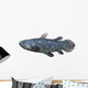 Coelacanth Fish against White Wall Decal