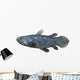 Coelacanth Fish against White Wall Decal