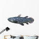 Coelacanth Fish against White Wall Decal