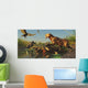 Saber Tooth Cat Attacks Wall Decal