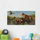 Saber Tooth Cat Attacks Wall Decal