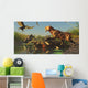 Saber Tooth Cat Attacks Wall Decal