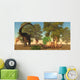 Confrontation between Apatosaurus and Wall Decal