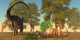 Confrontation between Apatosaurus and Wall Decal