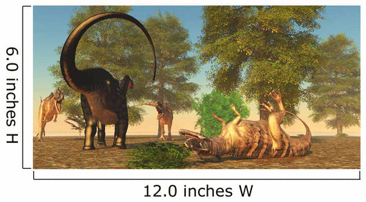 Confrontation between Apatosaurus and Wall Decal
