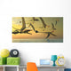 Flock Eudimorphodon Flying Reptiles Wall Decal