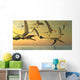 Flock Eudimorphodon Flying Reptiles Wall Decal