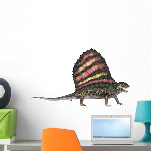 Dimetrodon Reptile from Permian Wall Decal