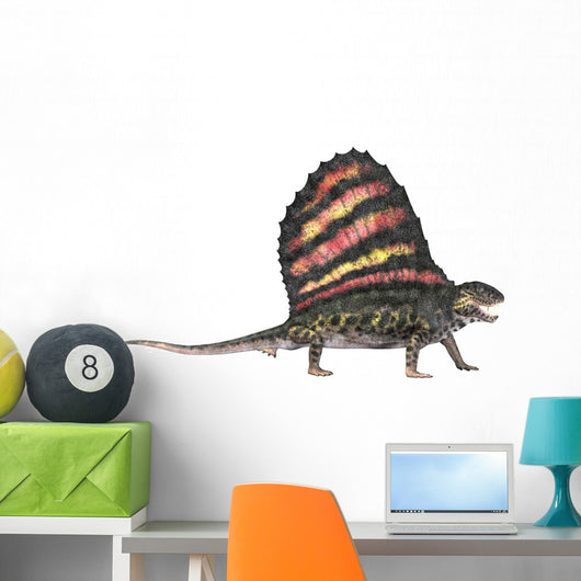 Dimetrodon Reptile from Permian Wall Decal