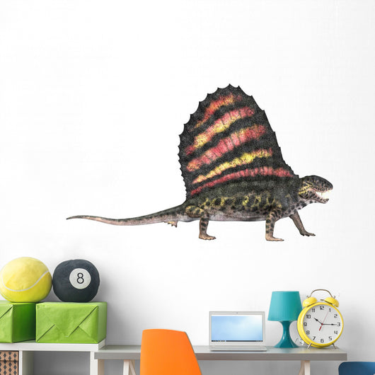 Dimetrodon Reptile from Permian Wall Decal