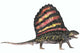 Dimetrodon Reptile from Permian Wall Decal