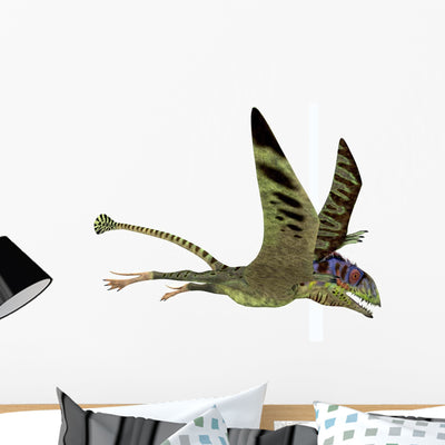 Peteinosaurus Pterosaur from Triassic Wall Decal shown on a wall