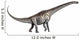 Sauroposeidon Dinosaur from Cretaceous Wall Decal