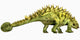 Talarurus Dinosaur from Cretaceous Wall Decal Design 2