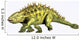 Talarurus Dinosaur from Cretaceous Wall Decal Design 1