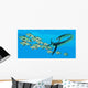 Elasmosaurus Hunts School Bocaccio Wall Decal