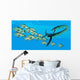 Elasmosaurus Hunts School Bocaccio Wall Decal