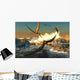 Flock Anhanguera Pterosaurs Catch Wall Decal