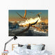 Flock Anhanguera Pterosaurs Catch Wall Decal