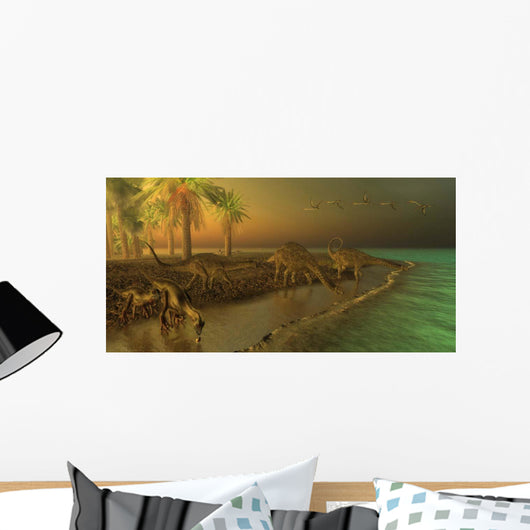 Uberabatitan Dinosaurs Share Cretaceous Wall Decal