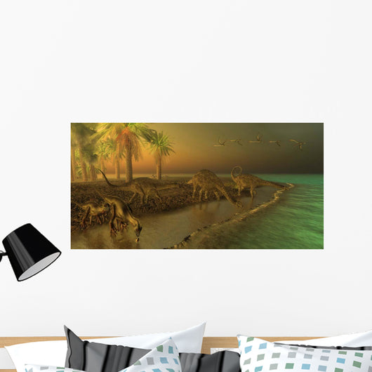Uberabatitan Dinosaurs Share Cretaceous Wall Decal