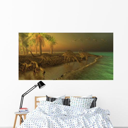 Uberabatitan Dinosaurs Share Cretaceous Wall Decal