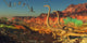 Flock Pterosaurs Fly past Wall Decal