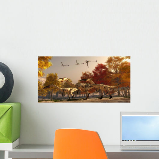 Three Eudimorphodons Fly above Wall Decal