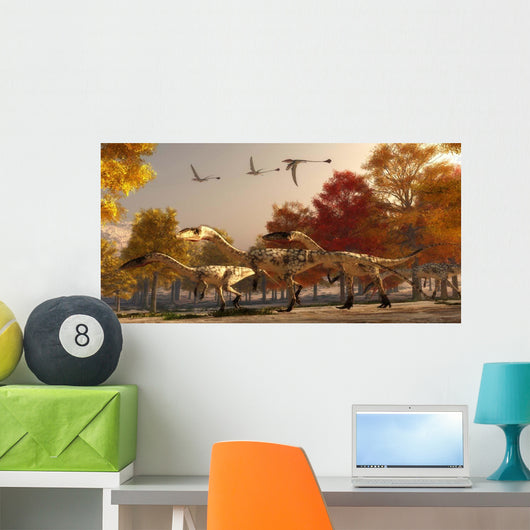 Three Eudimorphodons Fly above Wall Decal