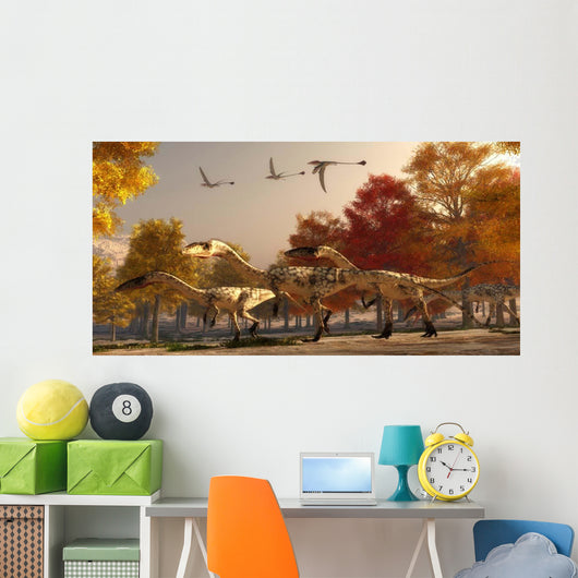 Three Eudimorphodons Fly above Wall Decal