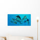 Group Ichthyosaurs Swimming Prehistoric Wall Decal