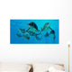 Group Ichthyosaurs Swimming Prehistoric Wall Decal