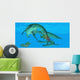 Mesosaurus Attacks Mangrove Red Wall Decal