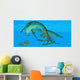 Mesosaurus Attacks Mangrove Red Wall Decal