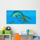 Mesosaurus Attacks Mangrove Red Wall Decal
