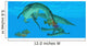 Mesosaurus Attacks Mangrove Red Wall Decal