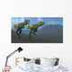 Two Bistahieversor Dinosaurs Hunting Wall Decal