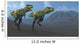 Two Bistahieversor Dinosaurs Hunting Wall Decal